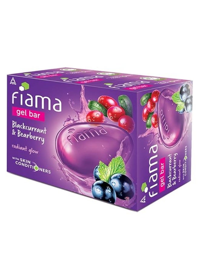 Fiama Gel Bar Blackcurrant And Bearberry for Radiant Glowing Skin, 375g (125g - Pack of 3), with Skin Conditioners, Soap for Women & Men, For All Skin Types - Image 4
